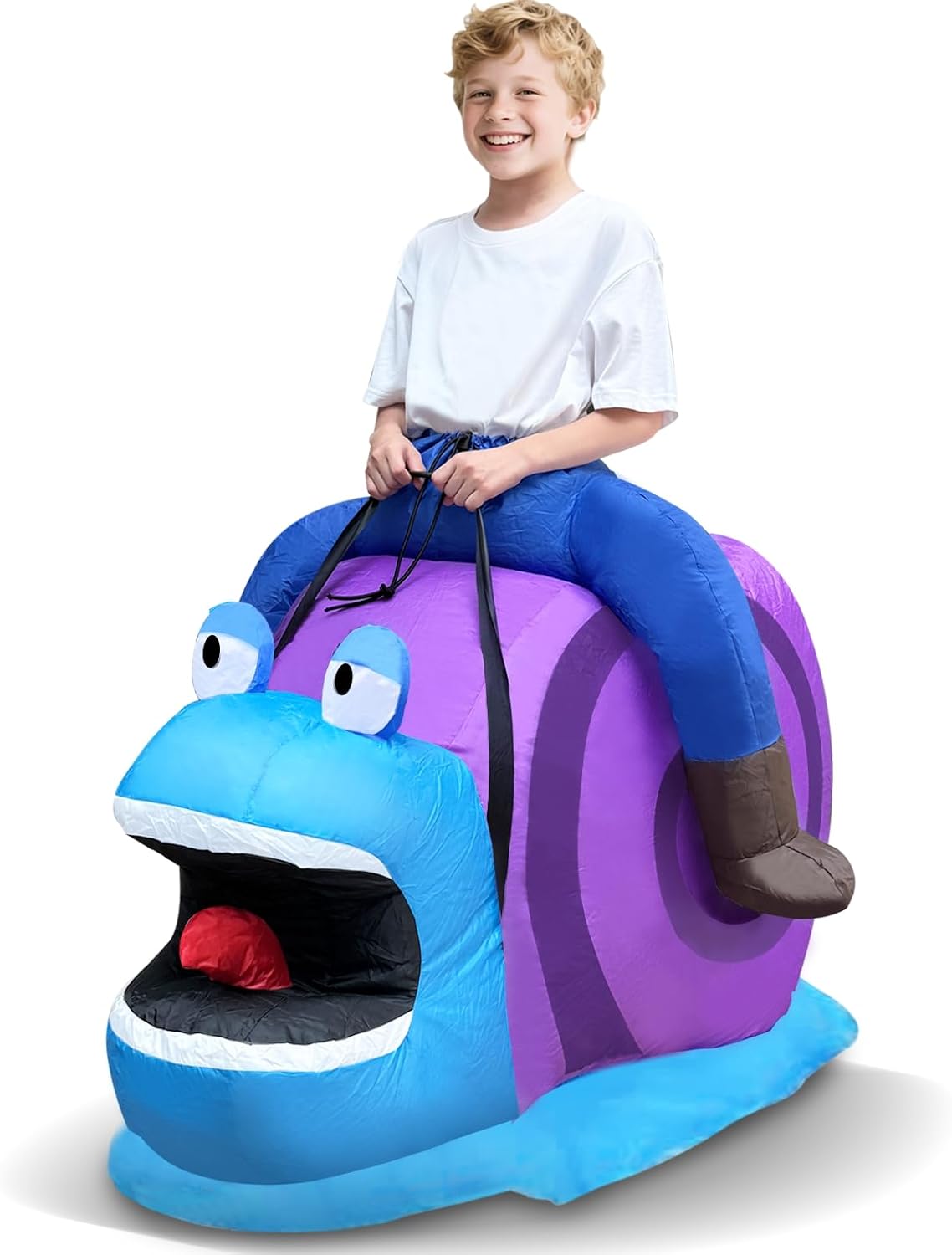 The Halloween Inflatable Ride on Snail — WeirdThingsToBuy weird find