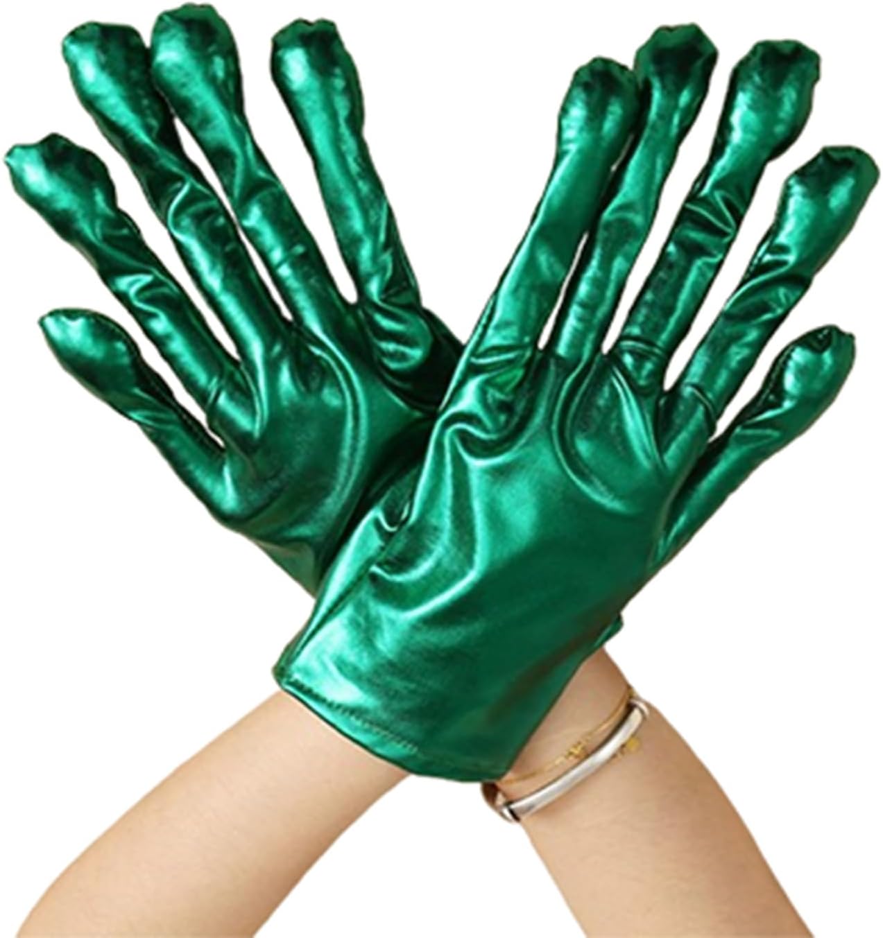 The Halloween Metallic Alien Costume Gloves — WeirdThingsToBuy weird find