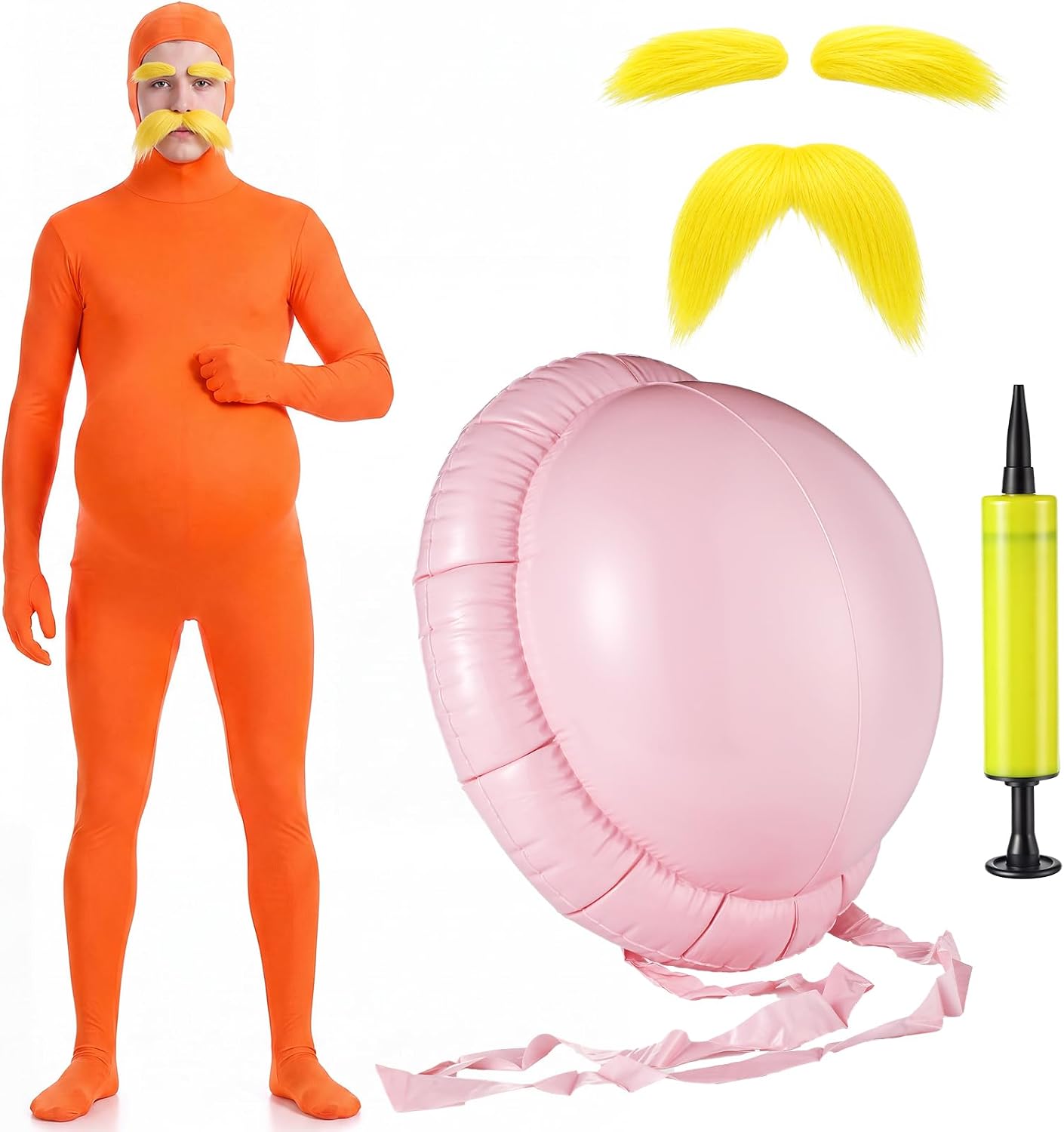 The Halloween Orange Bodysuit Costume Accessories — WeirdThingsToBuy weird find