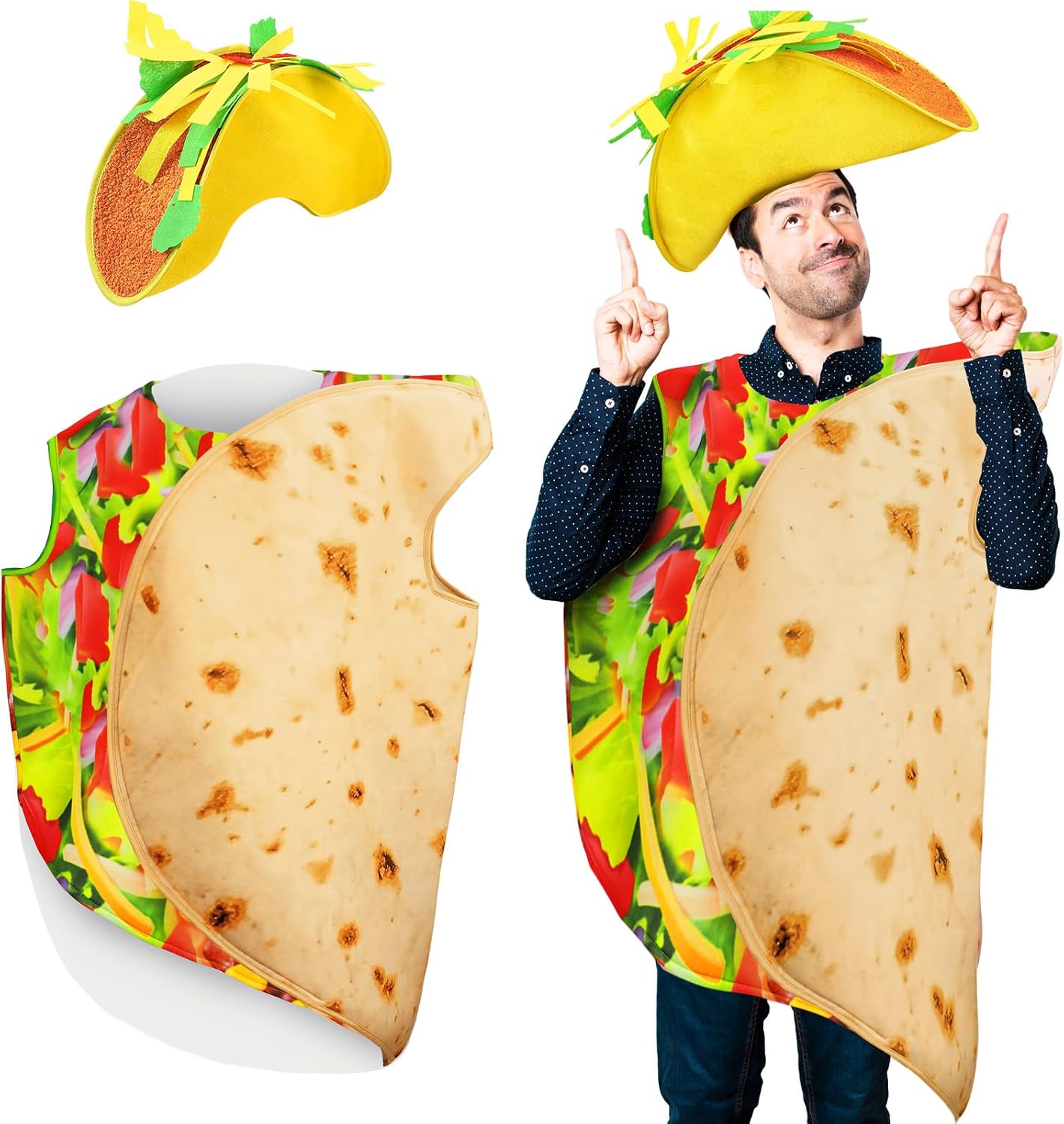 The Halloween Taco Costume Adult Hat — WeirdThingsToBuy weird find