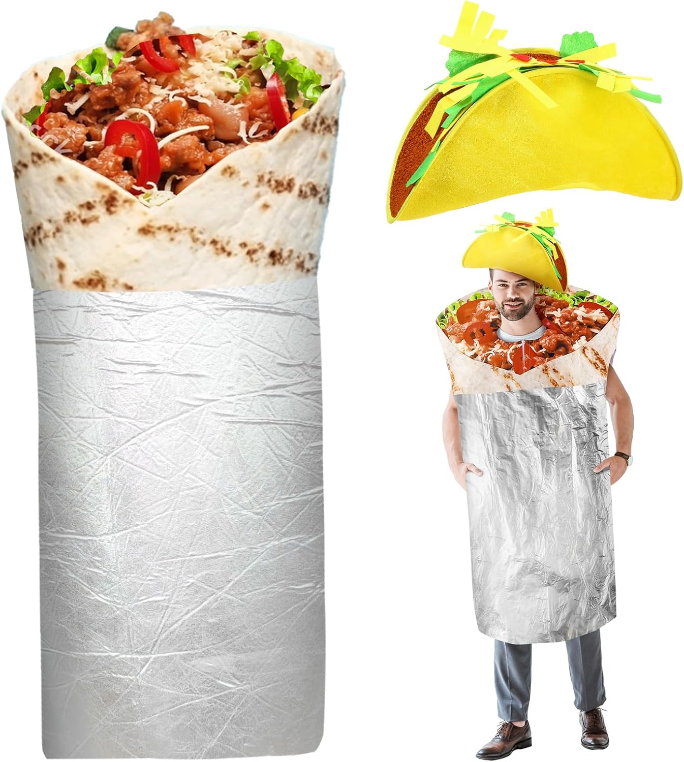 The Halloween Taco Costume Adult Hat — WeirdThingsToBuy weird find