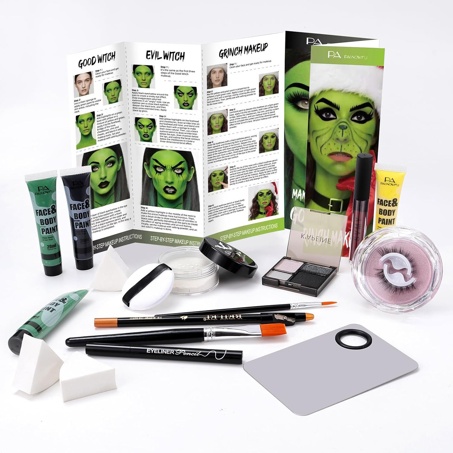 The Halloween Witch Makeup Kit Green — WeirdThingsToBuy weird find