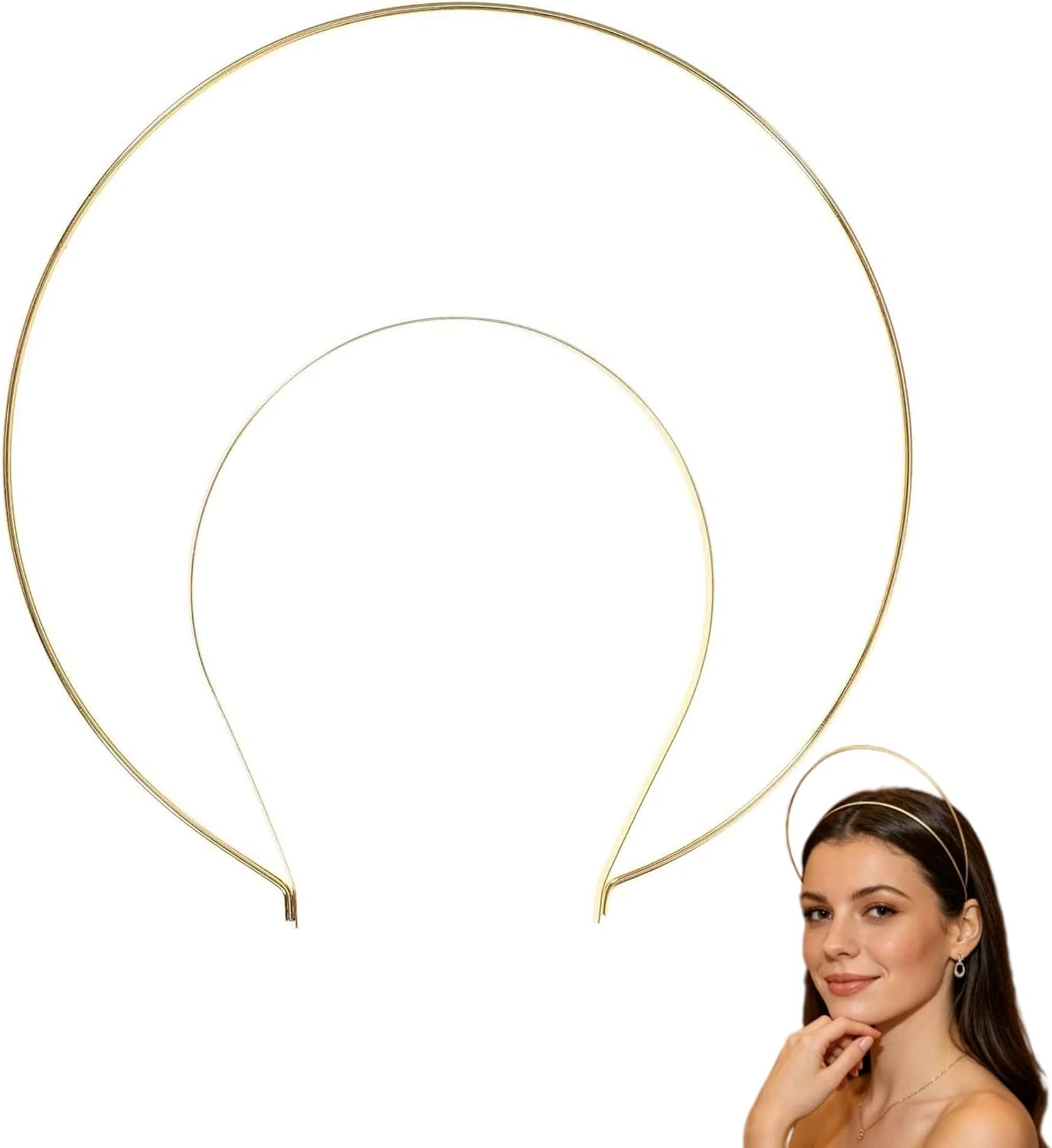 The Halo Crown Headband Gold Angel — WeirdThingsToBuy weird find