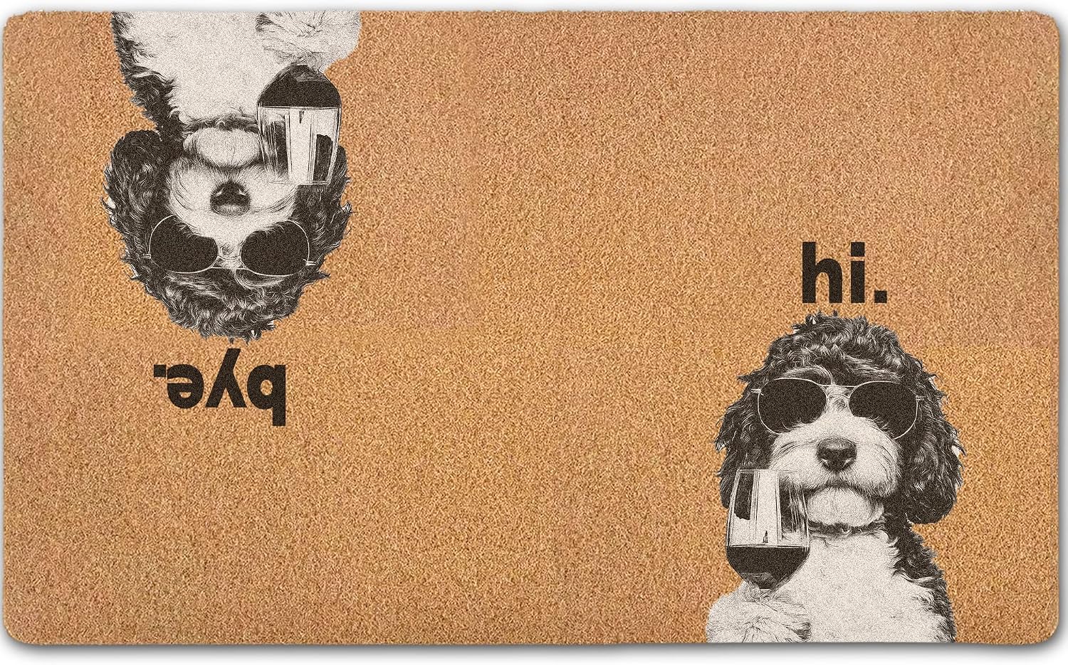 The hi Bye Funny Bernedoodle Door — WeirdThingsToBuy weird find