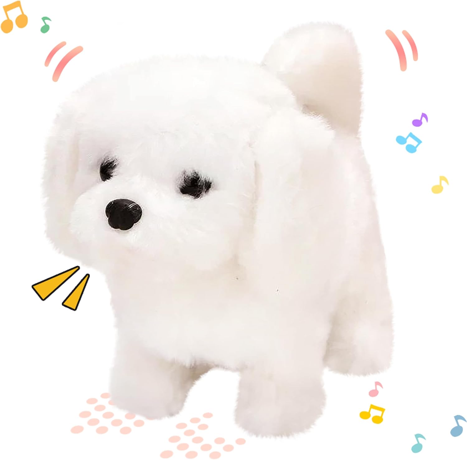 The Hopearl Walking Dog Bichon Interactive — WeirdThingsToBuy weird find