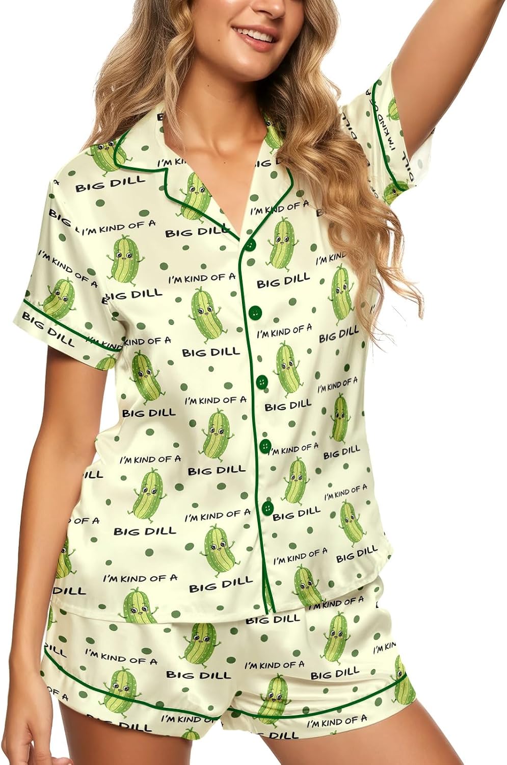 The Huntfami Women's Short Satin Pajama — WeirdThingsToBuy weird find