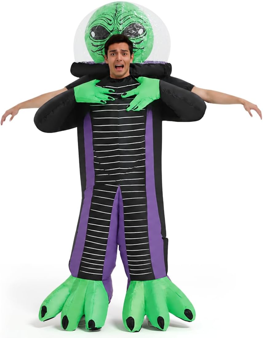 The Inflatable Alien Choking Neck Costume — WeirdThingsToBuy weird find