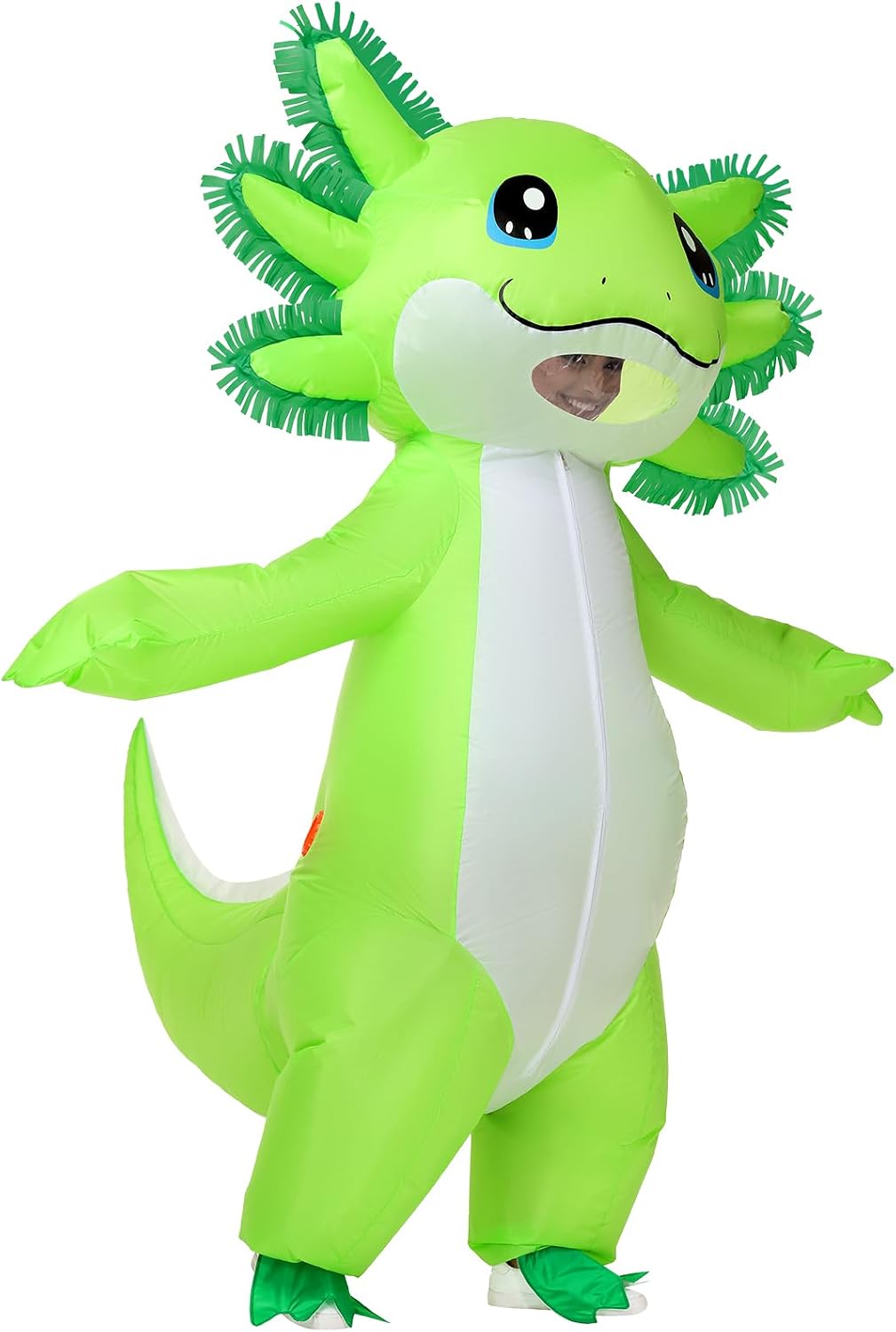 The Inflatable Axolotl Costume Adult Halloween — WeirdThingsToBuy weird find