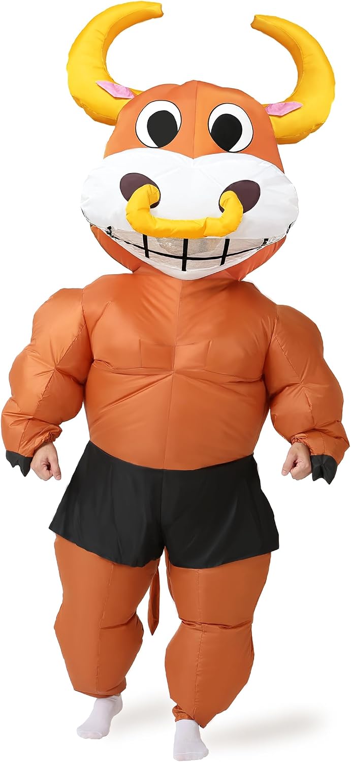 The Inflatable Bull Costume Party Halloween — WeirdThingsToBuy weird find