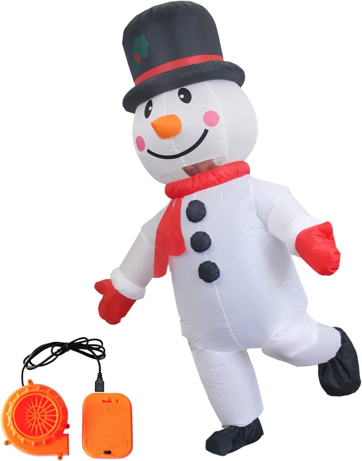 The Inflatable Christmas Snowman Costume Adult — WeirdThingsToBuy weird find