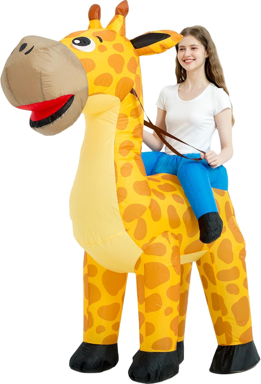 The Inflatable Giraffe Costume Adult Blow — WeirdThingsToBuy weird find
