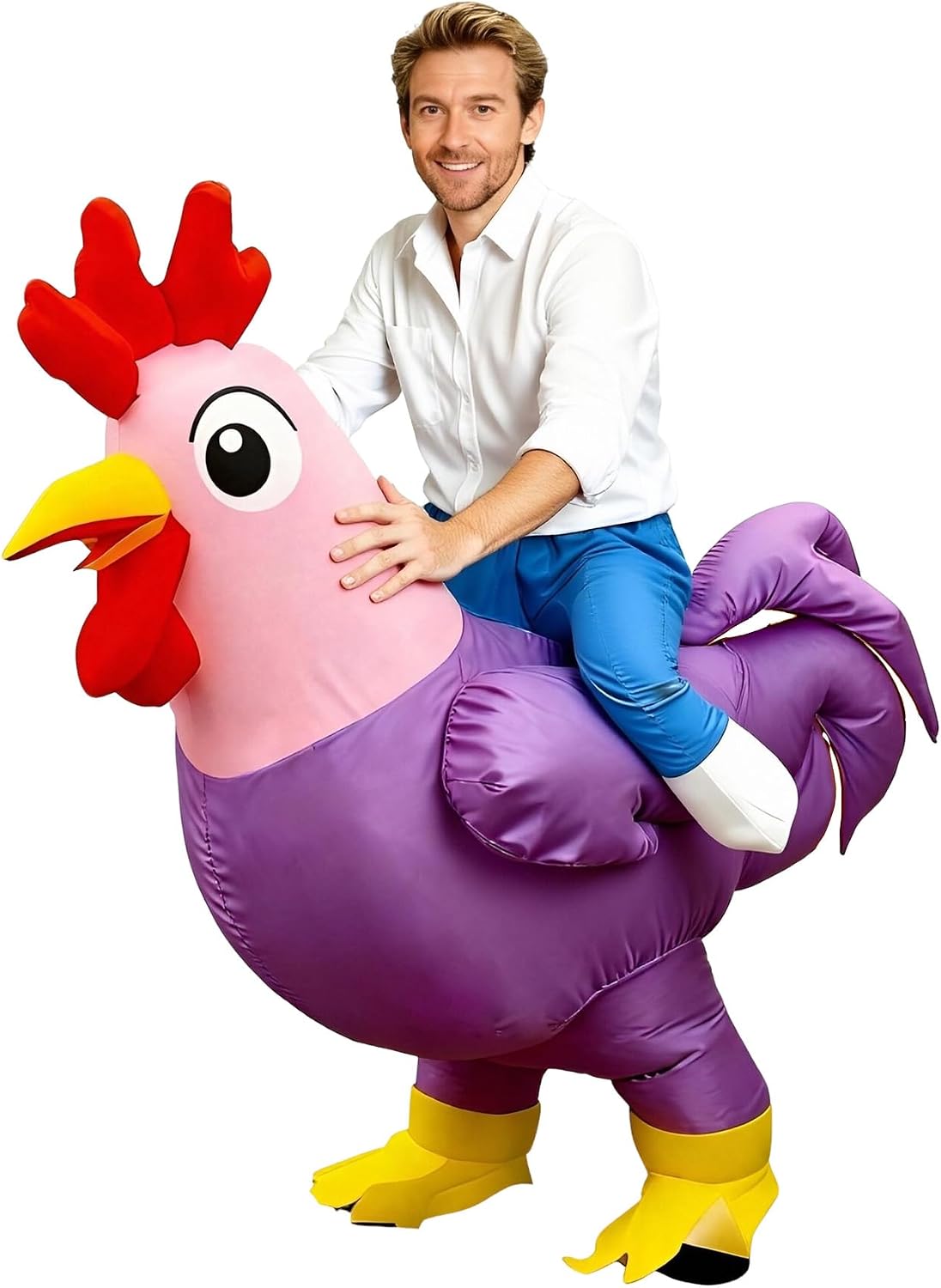 The Inflatable Halloween Costumes Adult Chicken — WeirdThingsToBuy weird find