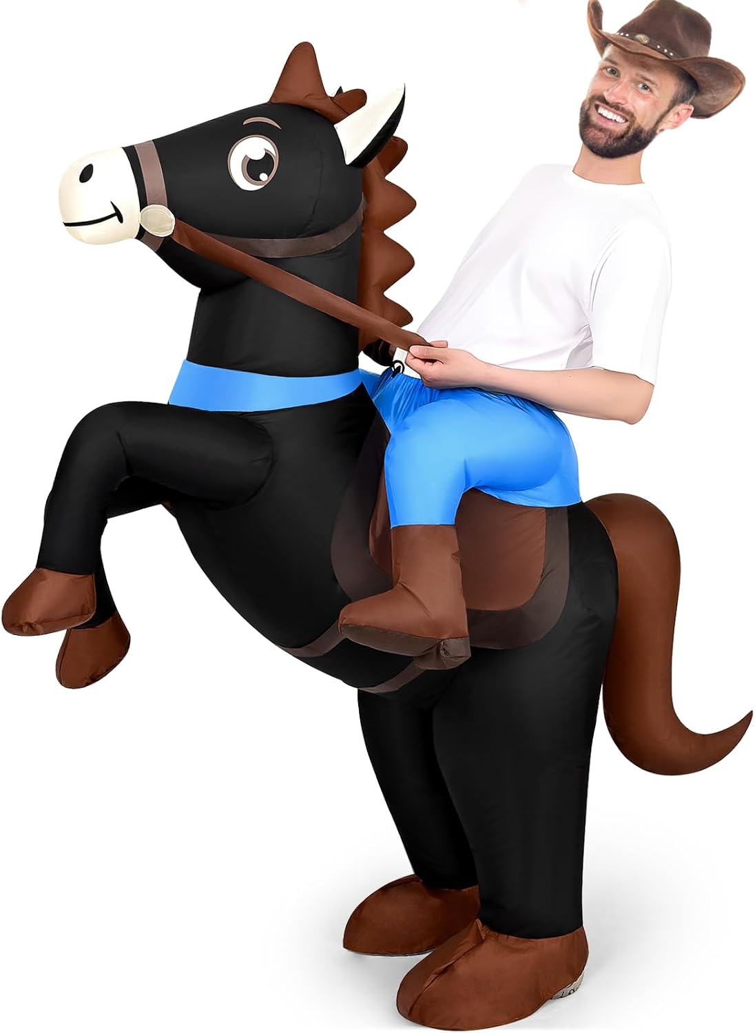The Inflatable Horse Costume Adults Blow — WeirdThingsToBuy weird find