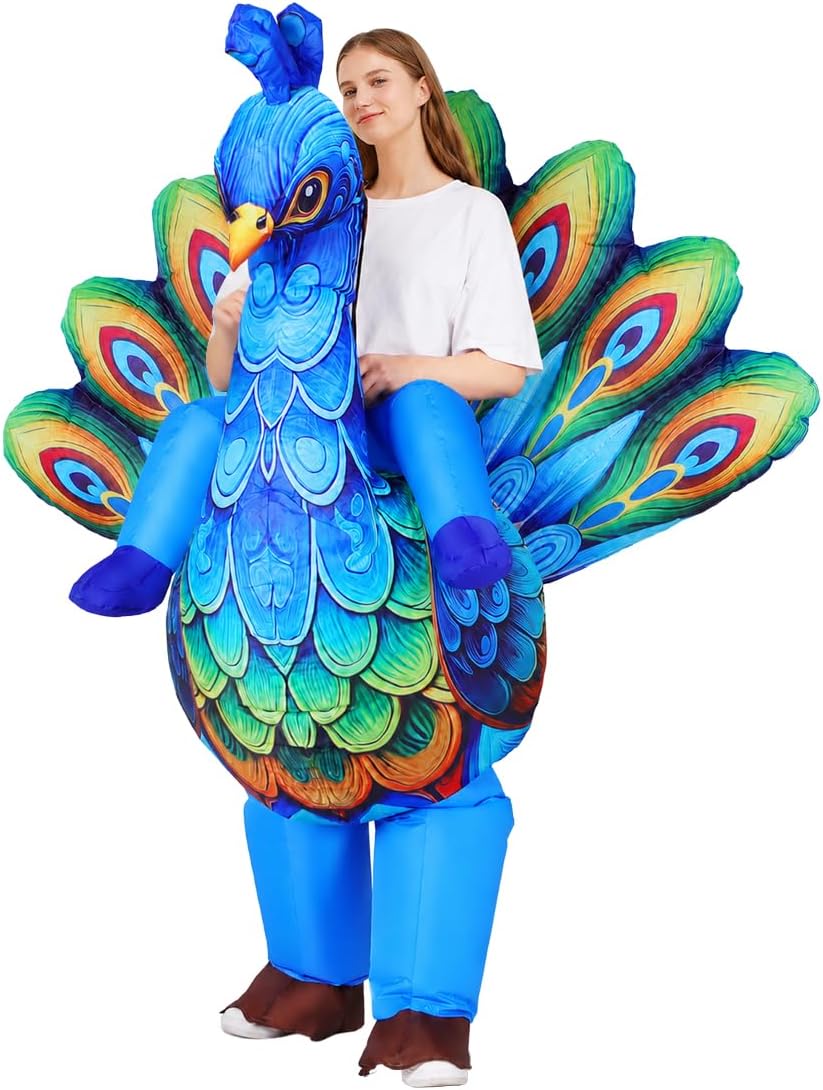 The Inflatable Peacock Costume Adult Halloween — WeirdThingsToBuy weird find