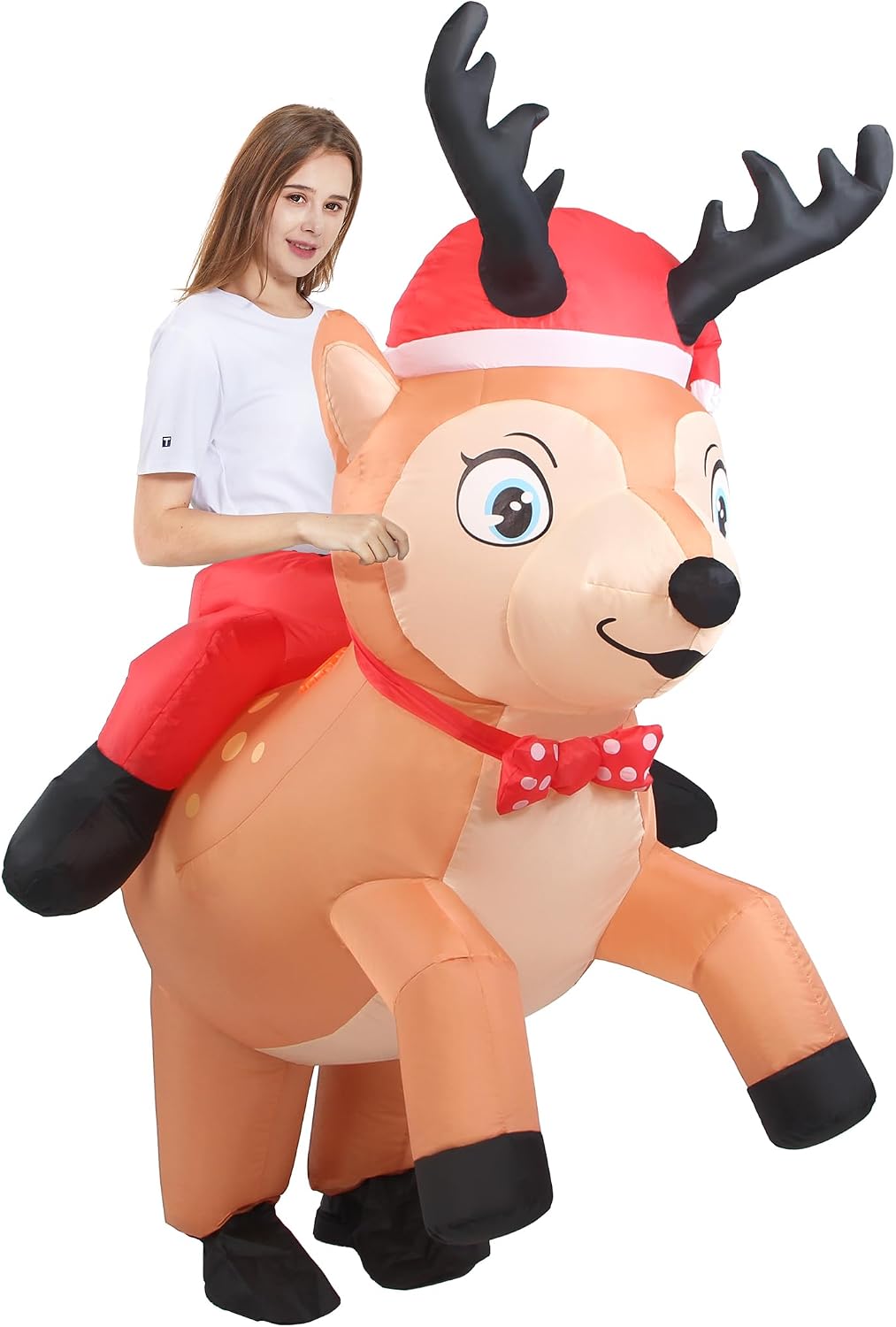 The Inflatable Reindeer Costume Adult Christmas — WeirdThingsToBuy weird find