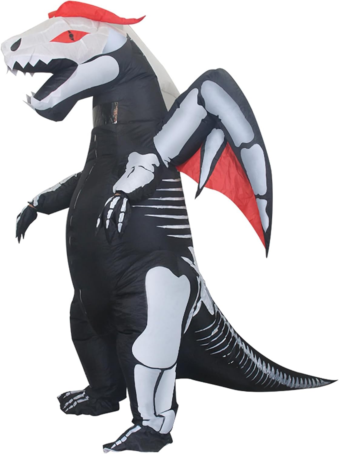 The Inflatable Skeleton Dinosaur Costume Adult — WeirdThingsToBuy weird find