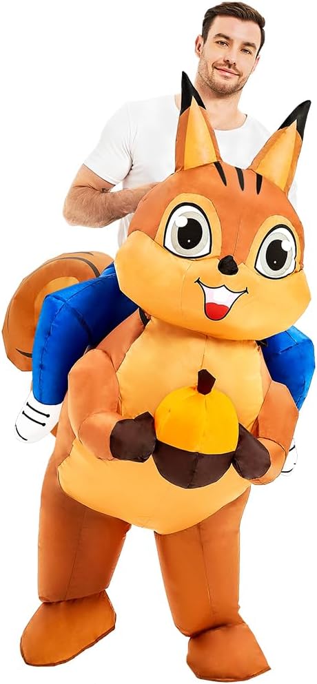The Inflatable Squirrel Costume Adult Ride — WeirdThingsToBuy weird find