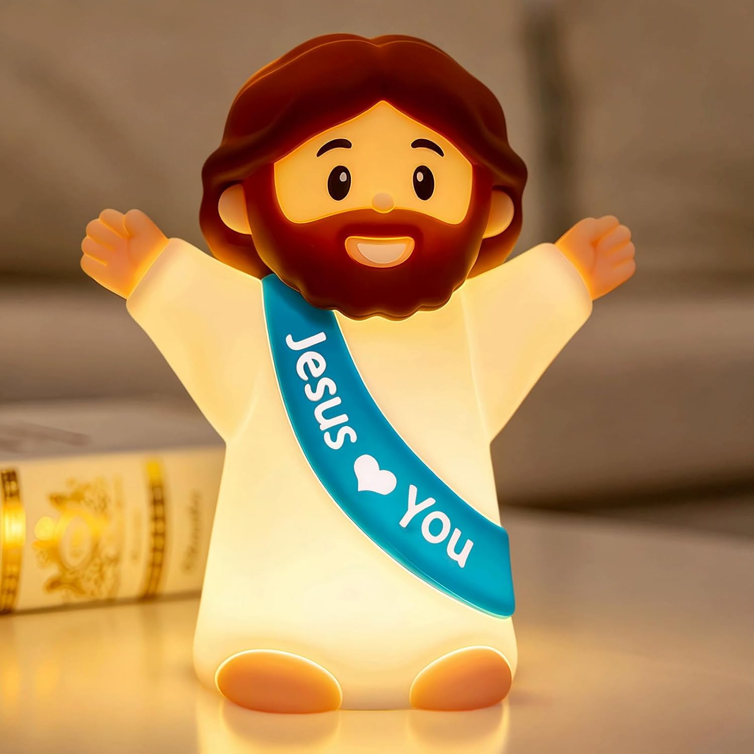 The Jesus Night Light Kids Rechargeable — WeirdThingsToBuy weird find