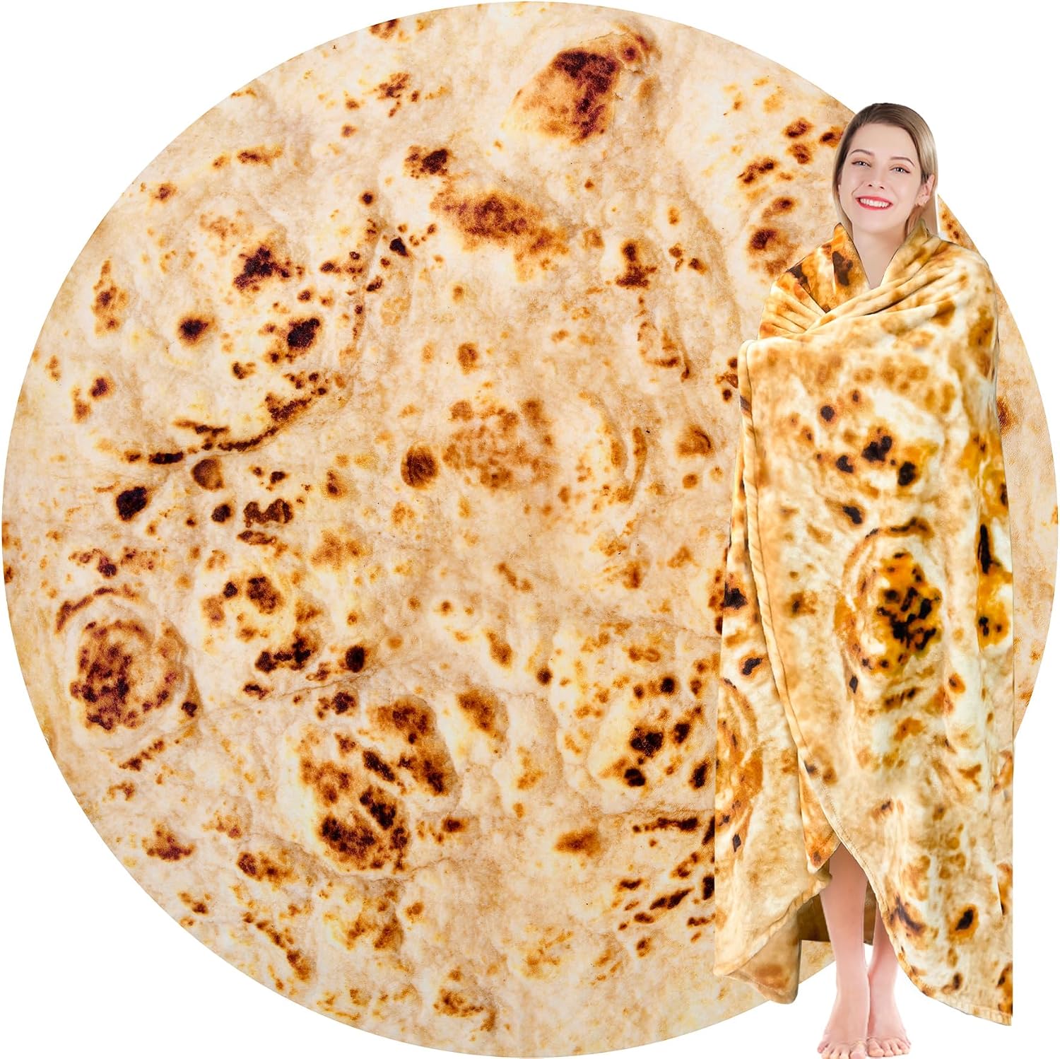 The Jorbest Burritos Tortilla Throw Blanket — WeirdThingsToBuy weird find