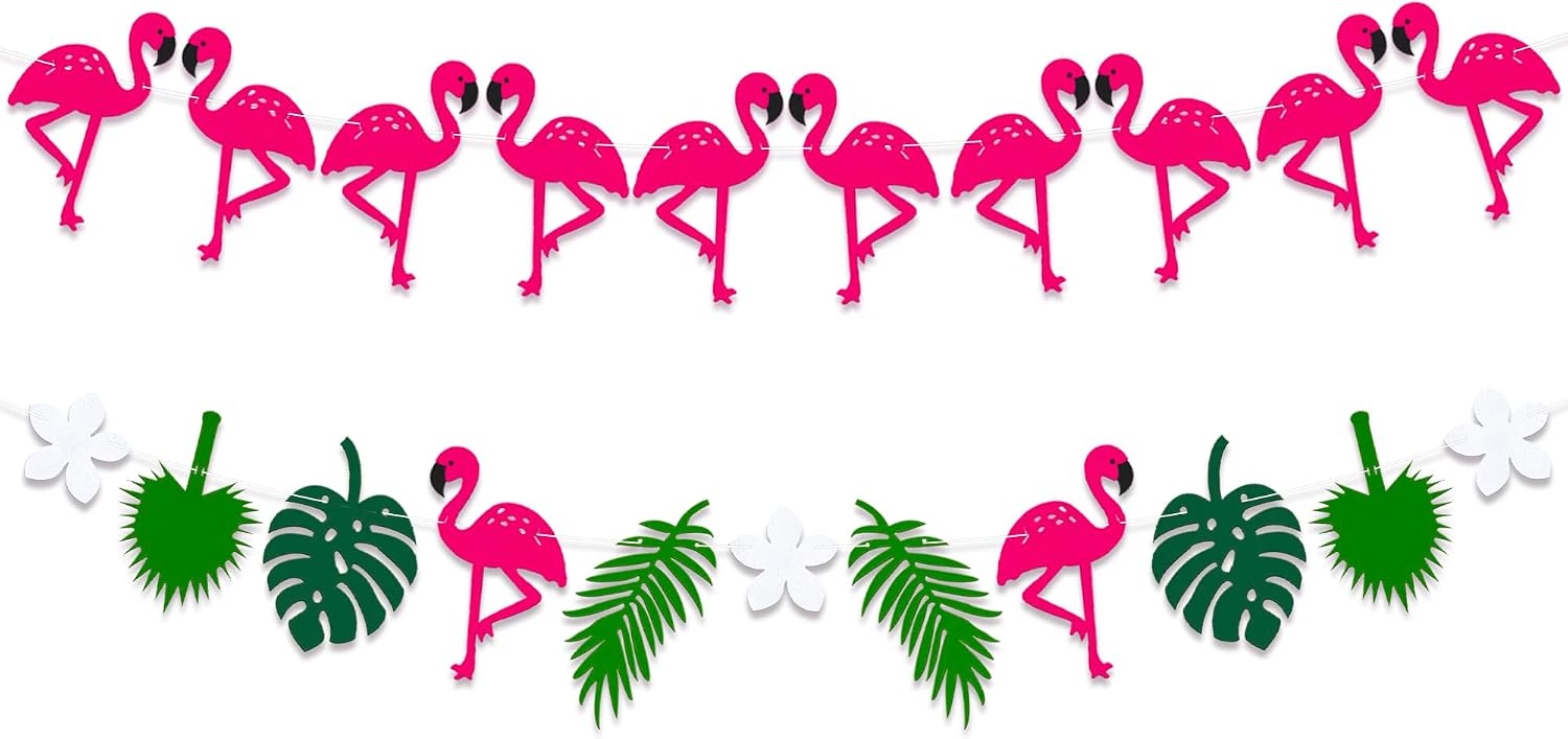 The Katchon 2 Felt Flamingo Garland — WeirdThingsToBuy weird find