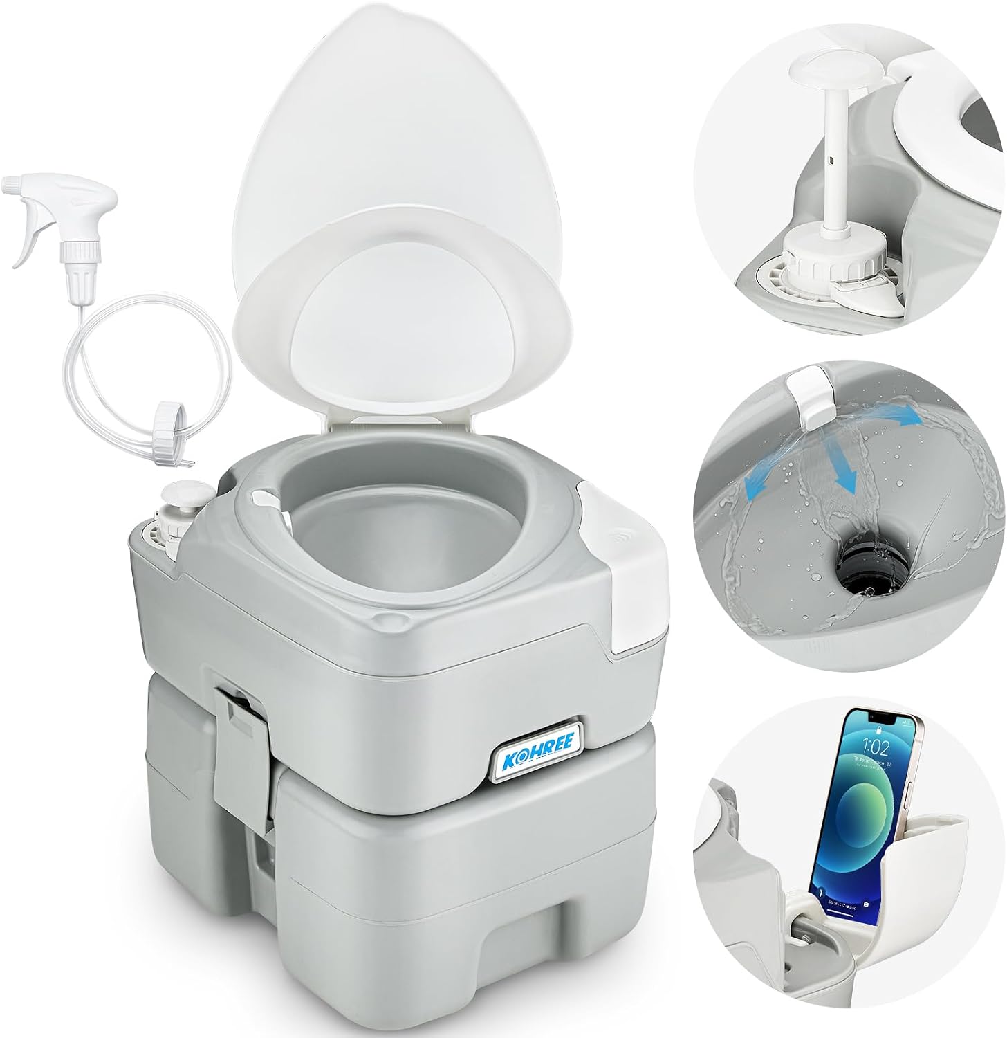 The Kohree Camping Toilet Portable 5 — WeirdThingsToBuy weird find