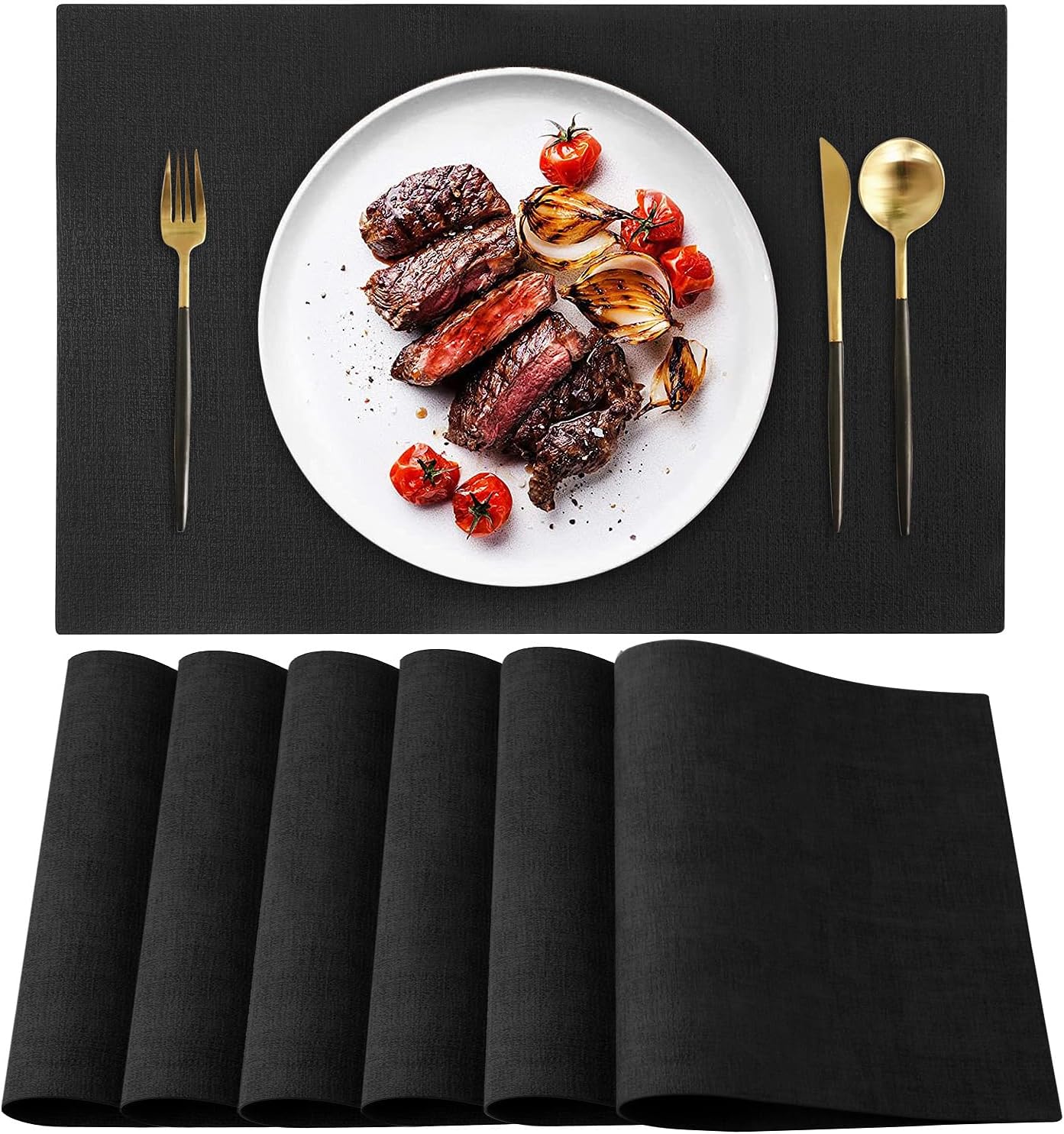 The Landview Leather Heat Resistant Placemats — WeirdThingsToBuy weird find