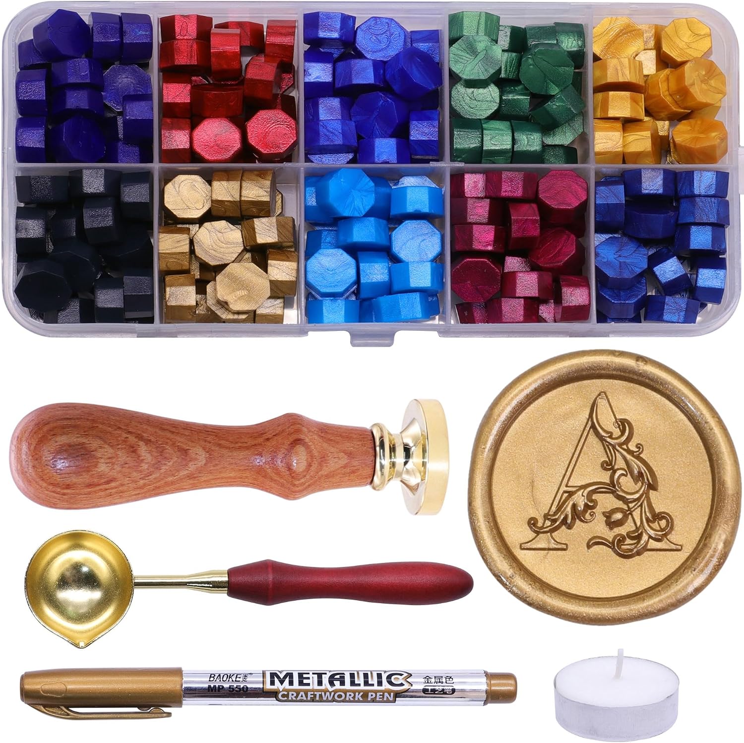 The Letter Wax Seal Stamp Kit — WeirdThingsToBuy weird find