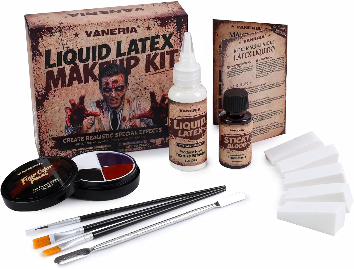 The Liquid Latex Makeup Kit Sfx — WeirdThingsToBuy weird find