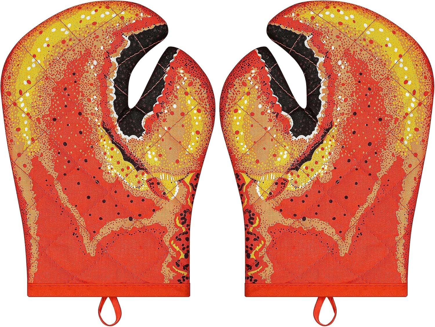 The Lobster Claw Oven Mitts Quilted — WeirdThingsToBuy weird find