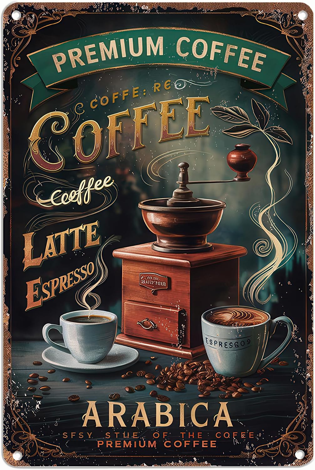 The Lqyad Retro Coffee Machine Wall — WeirdThingsToBuy weird find