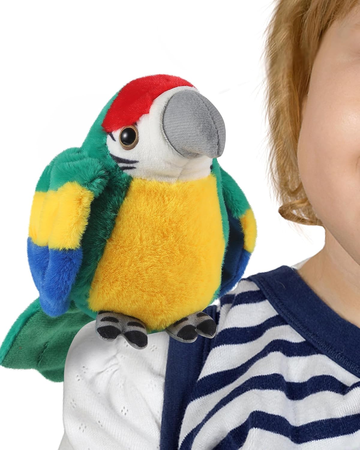 The Magnetic Shoulder Plush Parrot Bird — WeirdThingsToBuy weird find