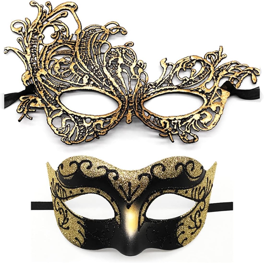 The Masquerade Mask Couples Lace Eye — WeirdThingsToBuy weird find