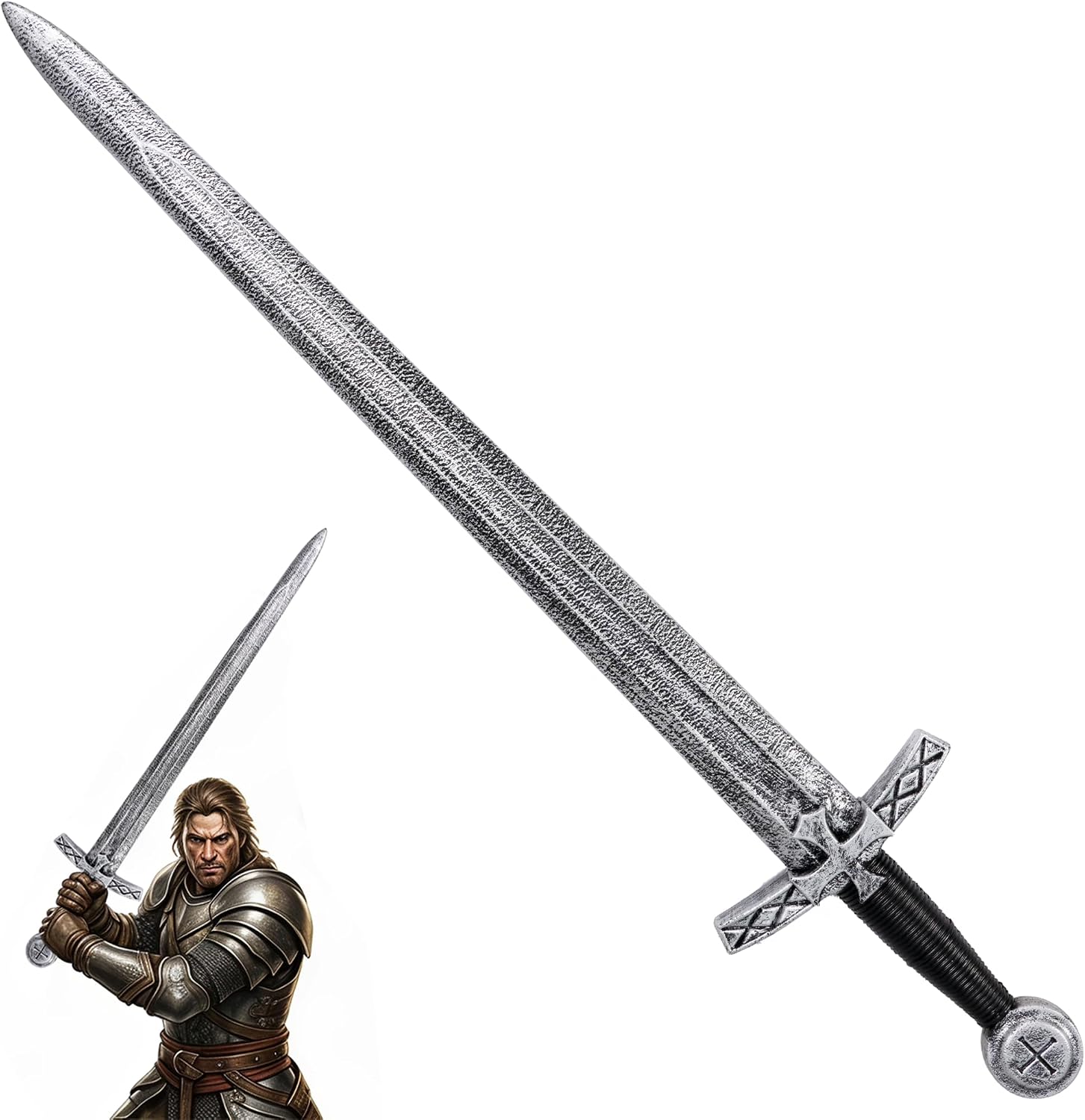 The Medieval Knight Sword Larp Soft — WeirdThingsToBuy weird find