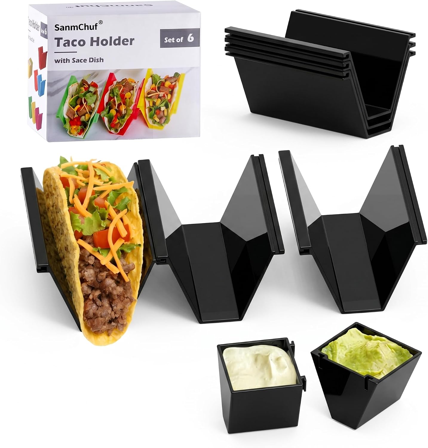The Microwave Safe Taco Holder Black — WeirdThingsToBuy weird find