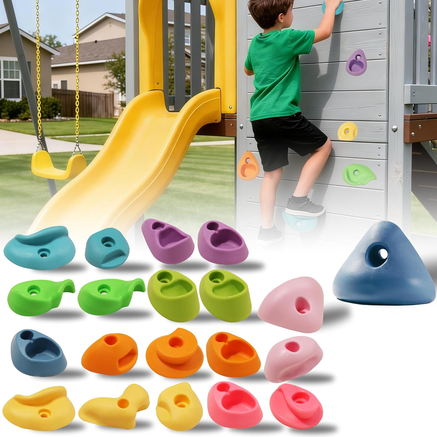 The Neatatou 20 Rock Climbing Holds — WeirdThingsToBuy weird find