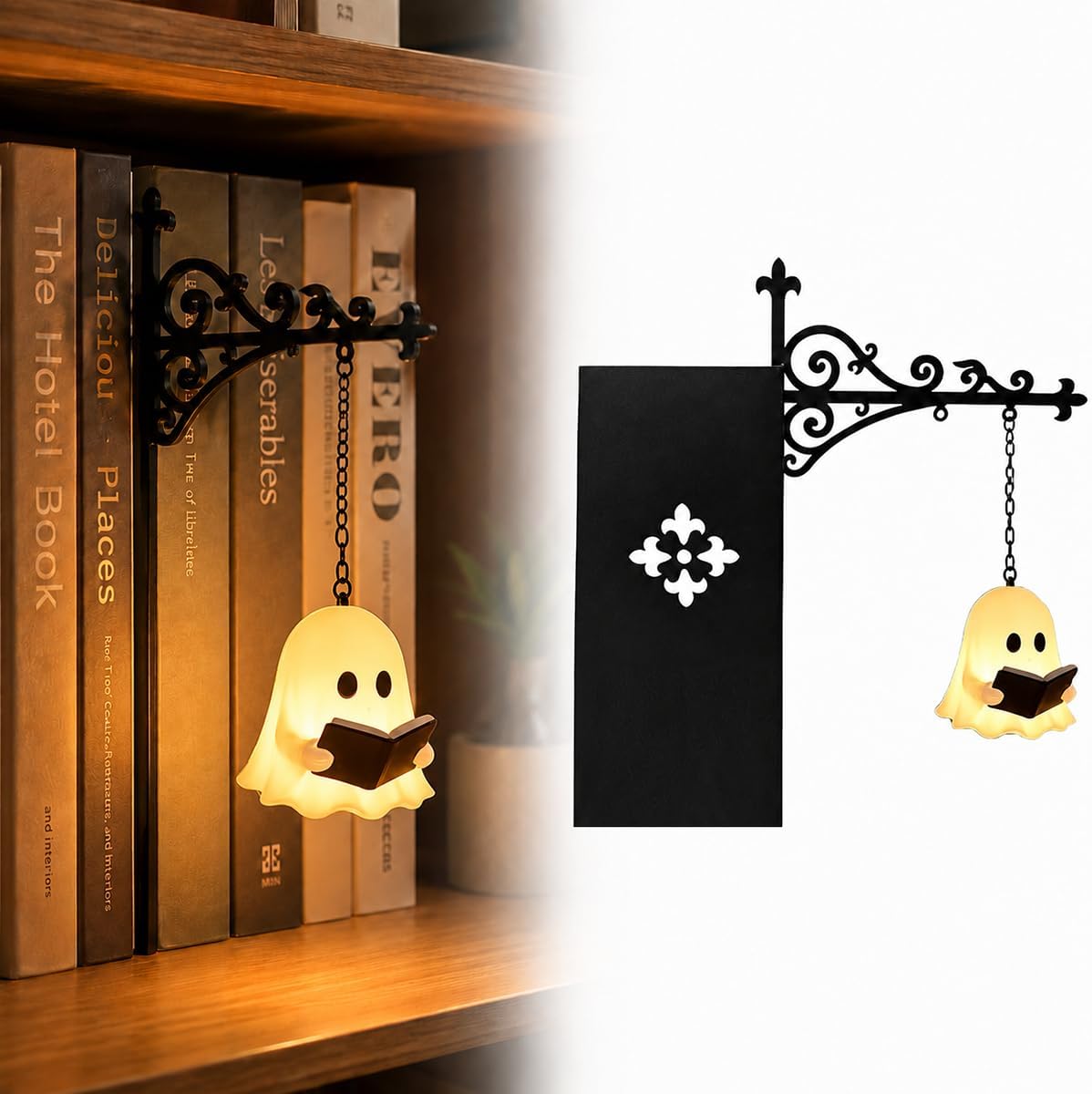 The Nooklight Bookshelf Library Lantern Mini — WeirdThingsToBuy weird find