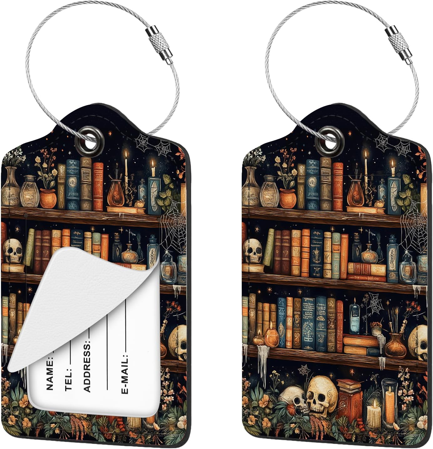 The Nyixblyre 2pcs Goth Skull Luggage — WeirdThingsToBuy weird find