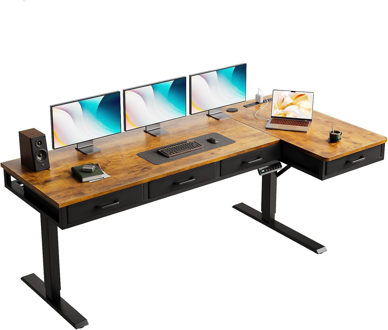 The Offigo 63 Inch l Shaped — WeirdThingsToBuy weird find