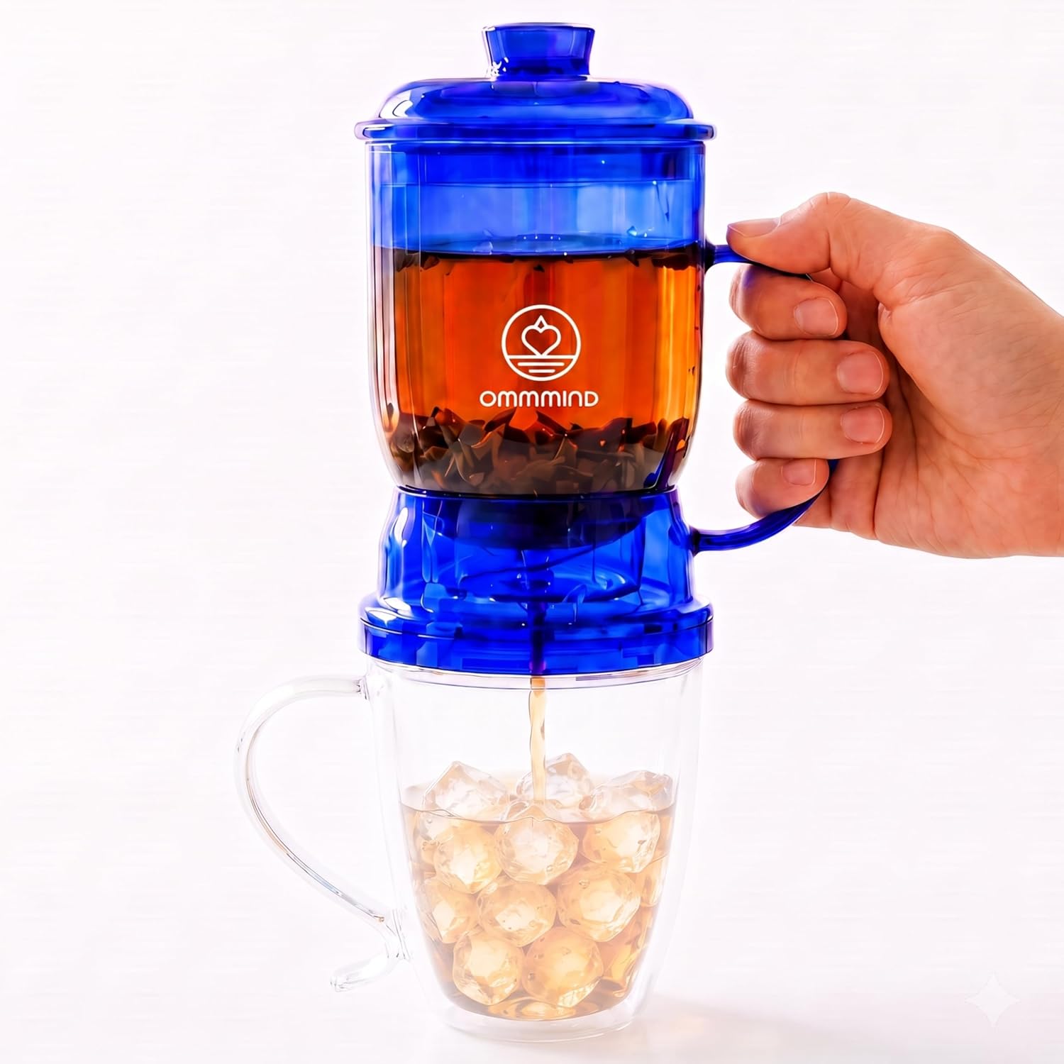 The Ommmind Glass Tea Infuser Easy — WeirdThingsToBuy weird find