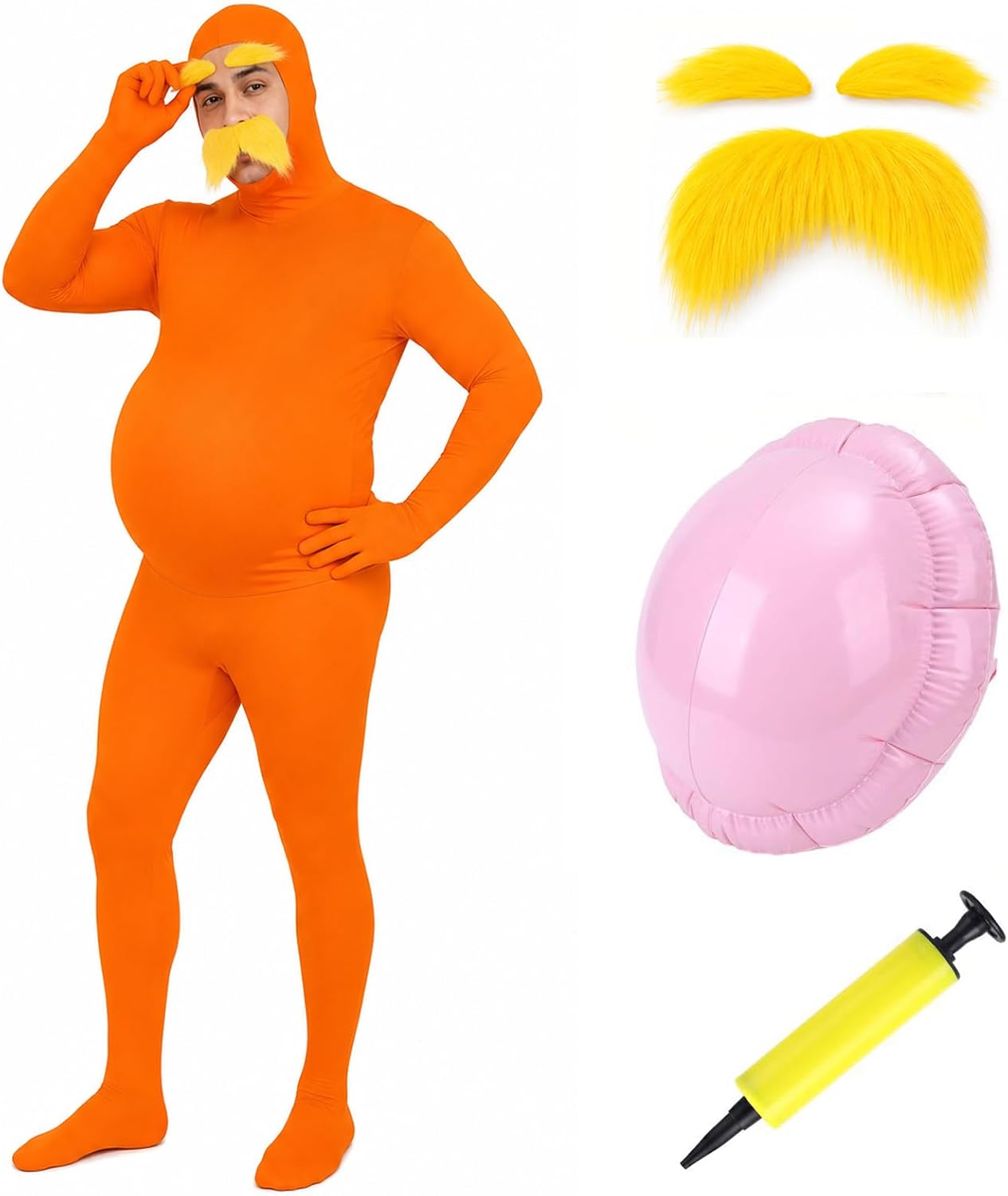 The Orange Costume Set Include Jumpsuit — WeirdThingsToBuy weird find