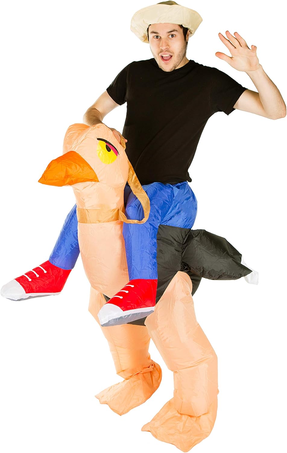 The Ostrich Big Bird Ride Inflatable — WeirdThingsToBuy weird find