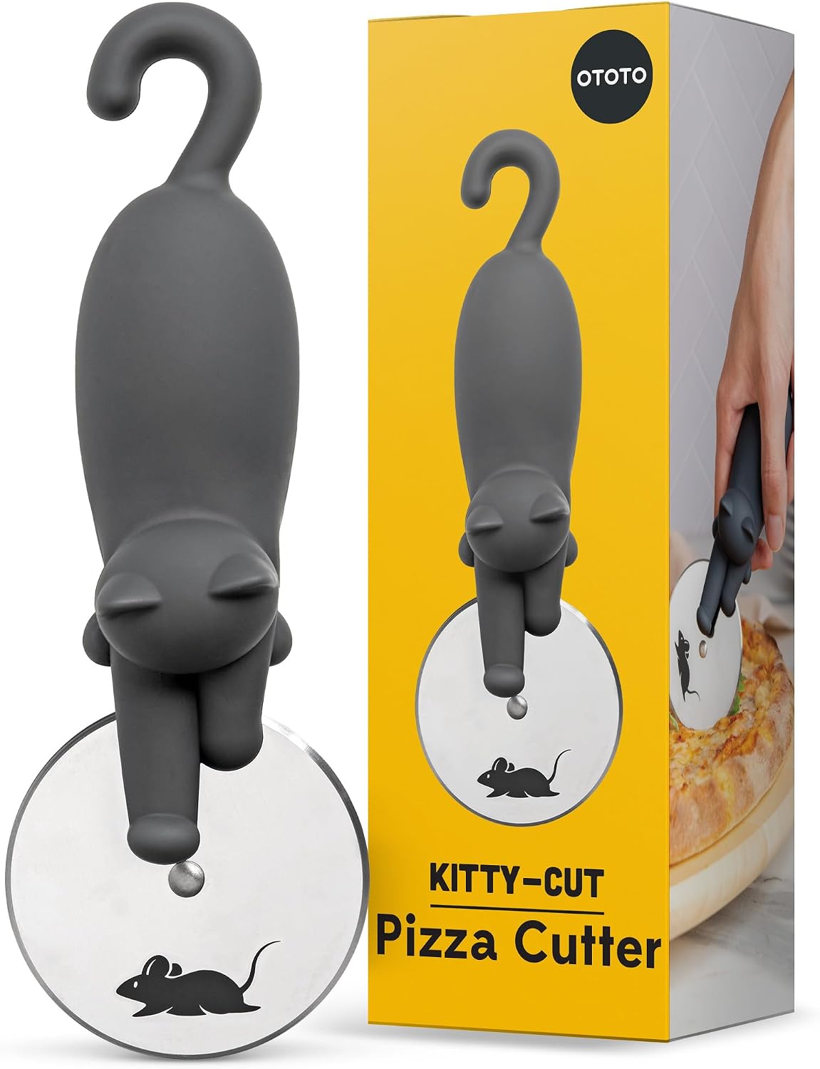 The Ototo Kitty Cut Pizza Cutter — WeirdThingsToBuy weird find