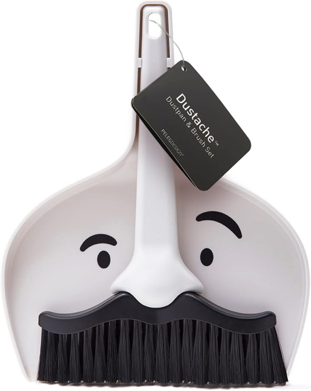 The Peleg Design Dustache Small Dustpan — WeirdThingsToBuy weird find