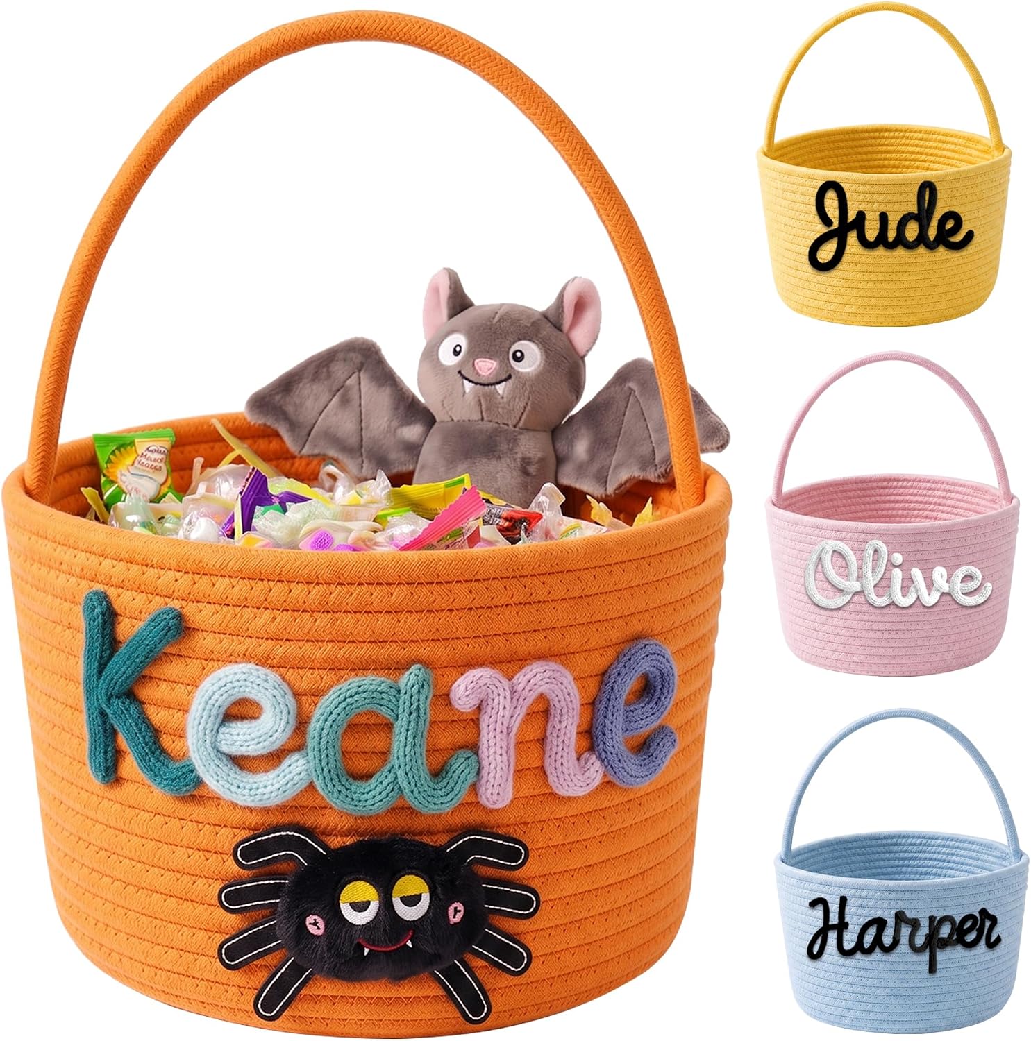 The Personalized Halloween Rope Basket — WeirdThingsToBuy weird find