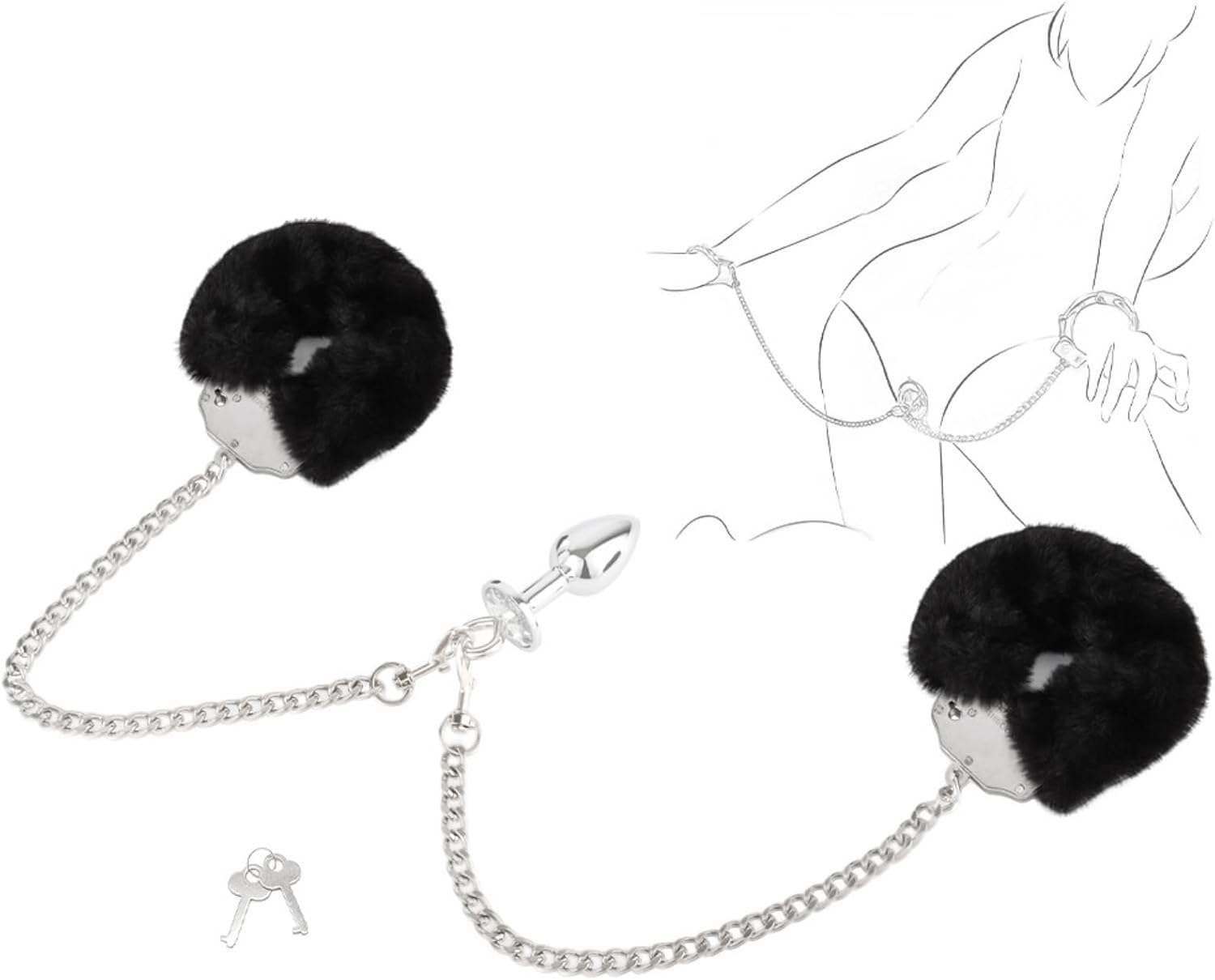The Plush Handcuffs Cozy Adjustable Fun — WeirdThingsToBuy weird find