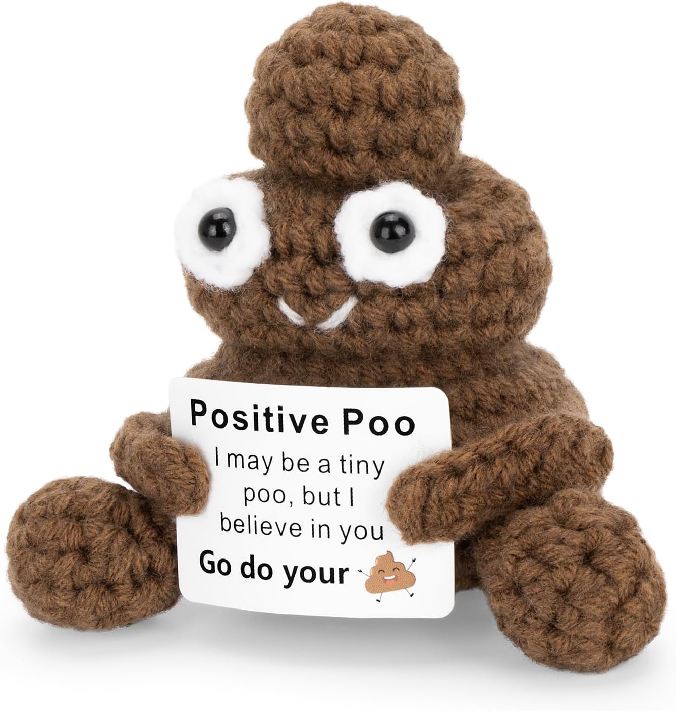 The Positive Poo Funny Crochet Poo — WeirdThingsToBuy weird find
