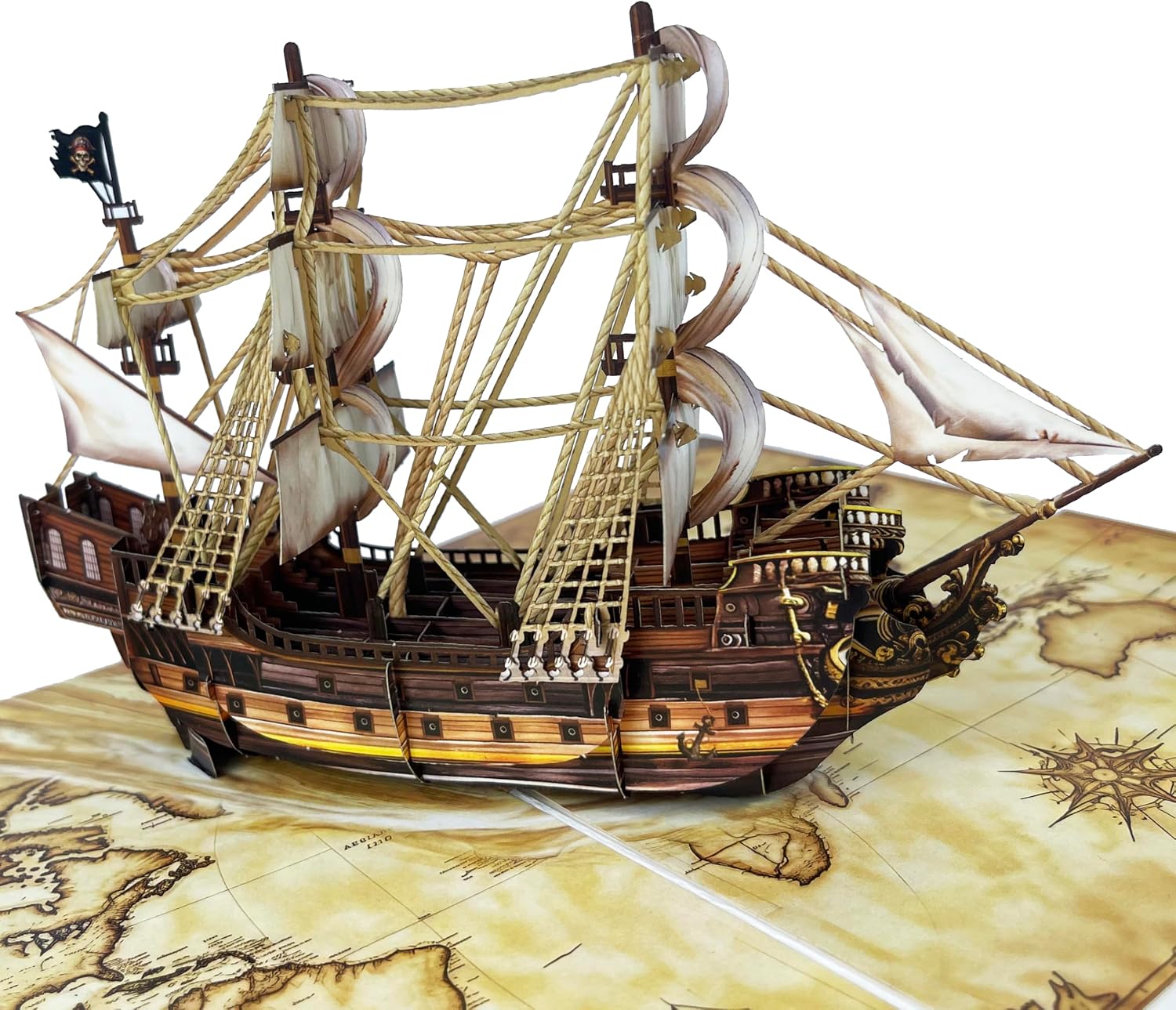 The Pqdglobal 3d Pirate Ship Popup — WeirdThingsToBuy weird find