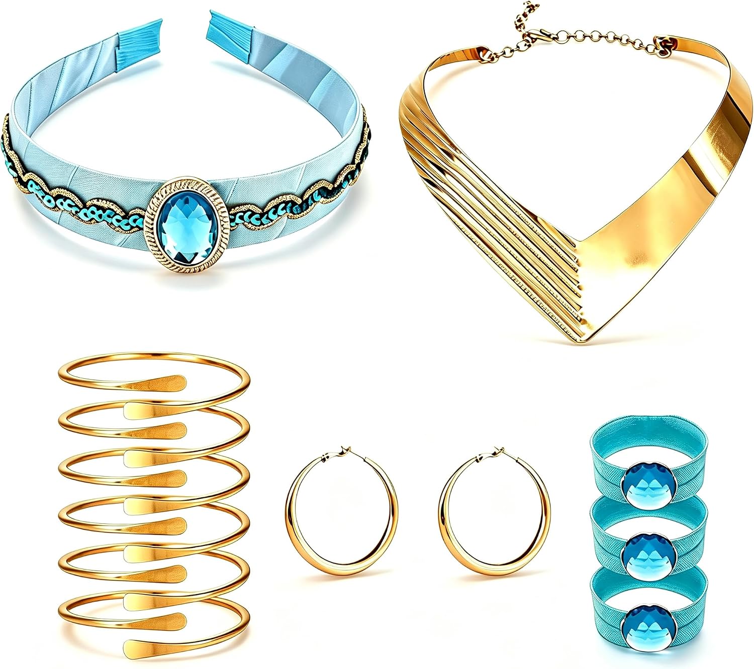The Princess Jasmine Costume Headband Collar — WeirdThingsToBuy weird find