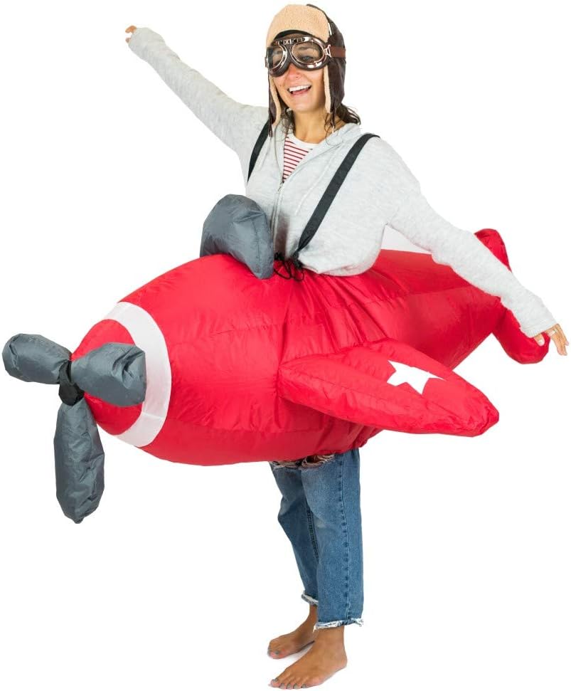 The Red Airplane Inflatable Costume Adults — WeirdThingsToBuy weird find
