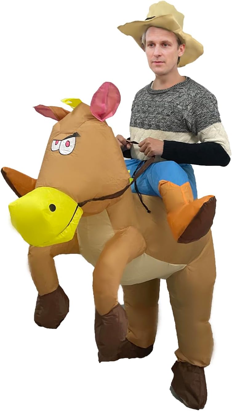 The Riding Horse Fun Costume Adults — WeirdThingsToBuy weird find